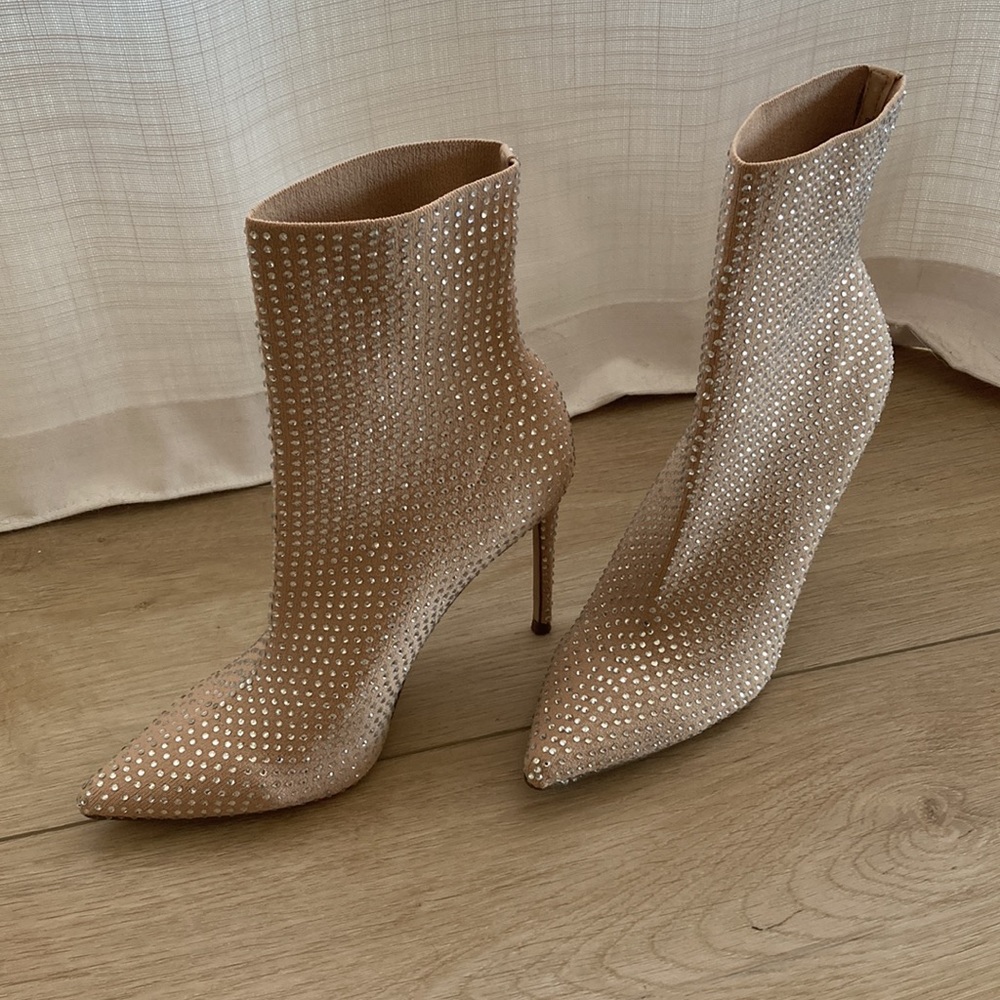 Steve Madden rhinestone booties